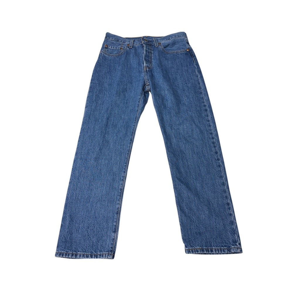 Levi's Premium Big‎ E Women's Blue Denim Straight Leg Button Fly Jeans W28 L26